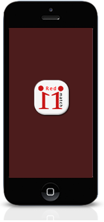 image d'un smartphone utilisant l'application RedMatch